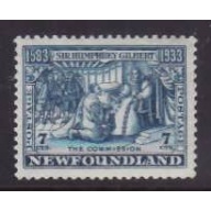 Newfoundland -Sc#218- id27-unused NH 7c Royal Patents-1933-