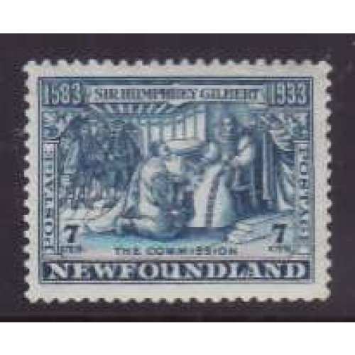 Newfoundland -Sc#218- id27-unused NH 7c Royal Patents-1933-