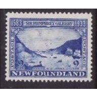 Newfoundland -Sc#219- id27-unused NH 9c Fleet Arriving-1933-