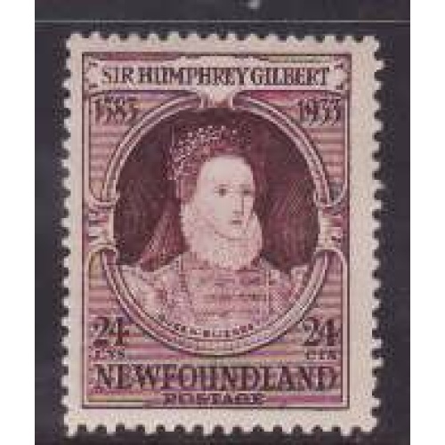 Newfoundland -Sc#224- id27-unused NH 24c QEI-1933-