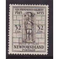Newfoundland -Sc#225- id27-unused NH 32c Gilbert statue-1933-