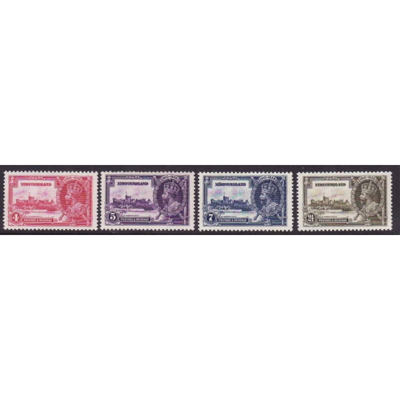Newfoundland -Sc#226-9- id27-unused NH KGV set-Silver Jiubilee-1935-