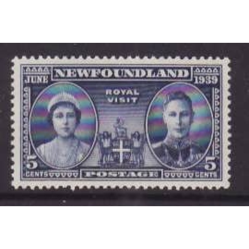 Newfoundland -Sc#249- id27-unused NH KGVI set-Royal Visit-1939-
