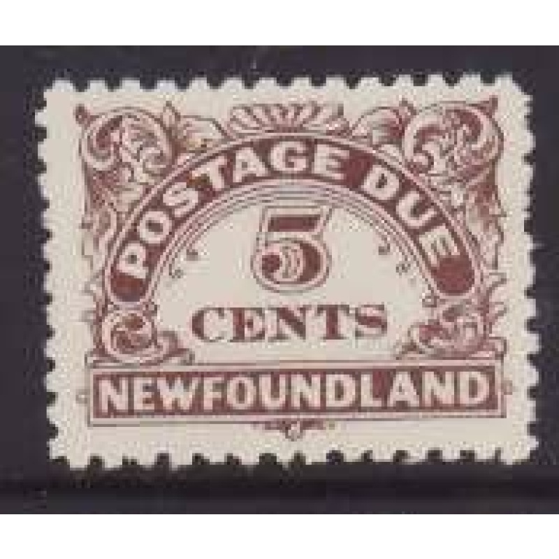 Newfoundland -Sc#J5- id27-unused NH 5c pale brown postage due-1939-