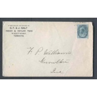 Canada-cover #9783-1c Numeral-York Cnty-Toronto,Ont- B/S Knowlton,Que-Au 19 1899