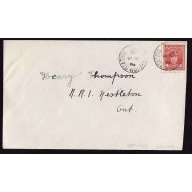 Canada-cover #12072-4c KGVI-Durham cnty-Burketon Station,Ont Jan 10 1948