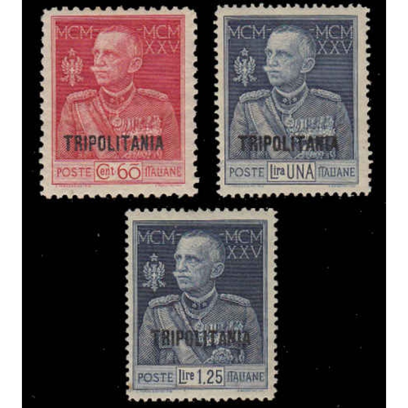 Tripolitania #17-19 Mint Set