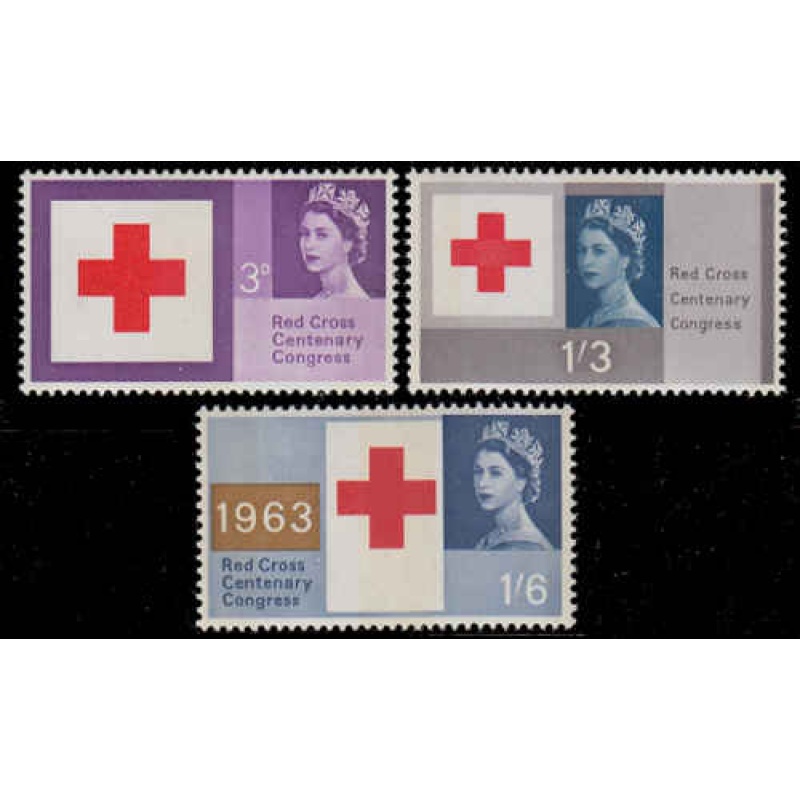 Great Britain #398p-400p Red Cross Set