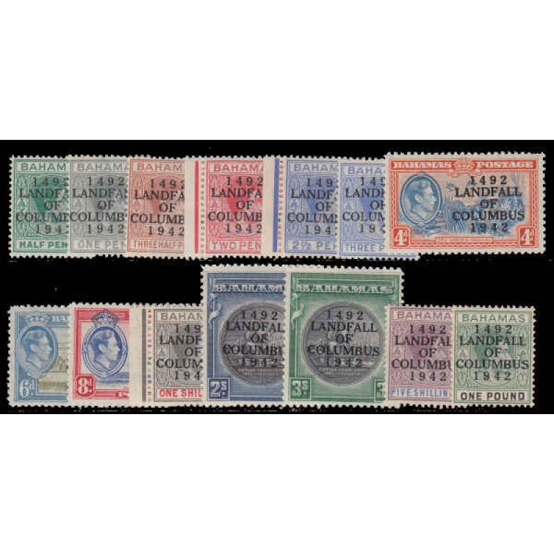 Bahamas #116-129 Mint Set