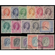 Rhodesia & Nyasaland #141-155 Used Set