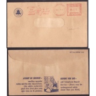 Canada-cover  #10006 - 5c meter #40196 on Bell Telephone window envelope [ BT Form 2032