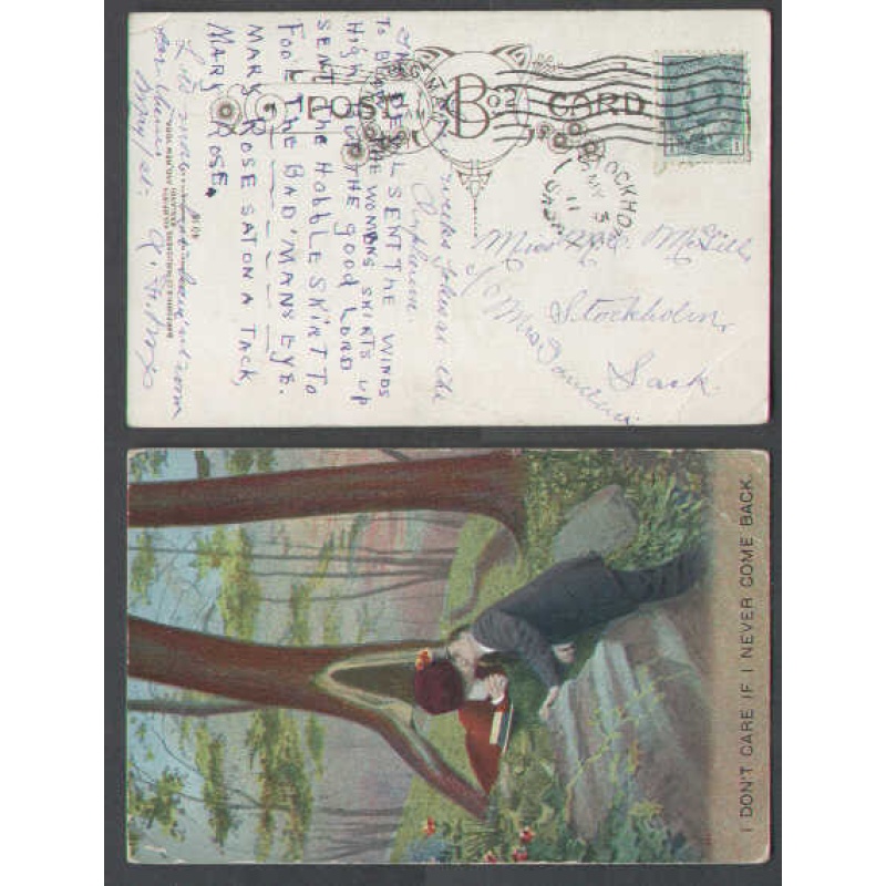 Canada-cover #4655-1c-Winnipeg,Man-May 3 1911-Stockholm,Sask.-My 3 1911