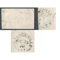 Canada-#8999-Stampless-Grey Cty-Cedarville,CW single broken circle [ 21 mm ]-Oc 22