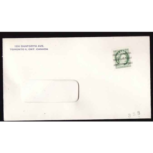 Canada-cover #12880-2c Wilding precancel-3c domestic printed matter rate -