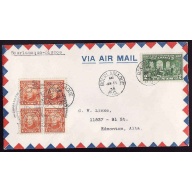Canada-cover Canada-#13347-1c(4)+2c AAMC 3503d-first flight Bourlamaque
