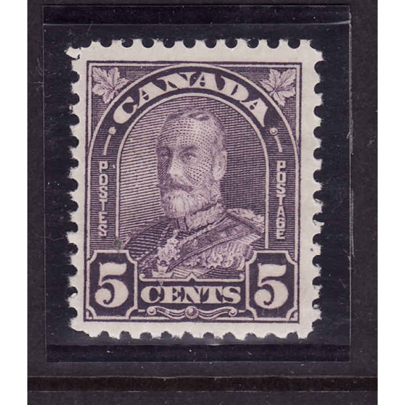 Canada-Sc#169-Unused 5c dull violet KGV Arch-OG NH-1930
