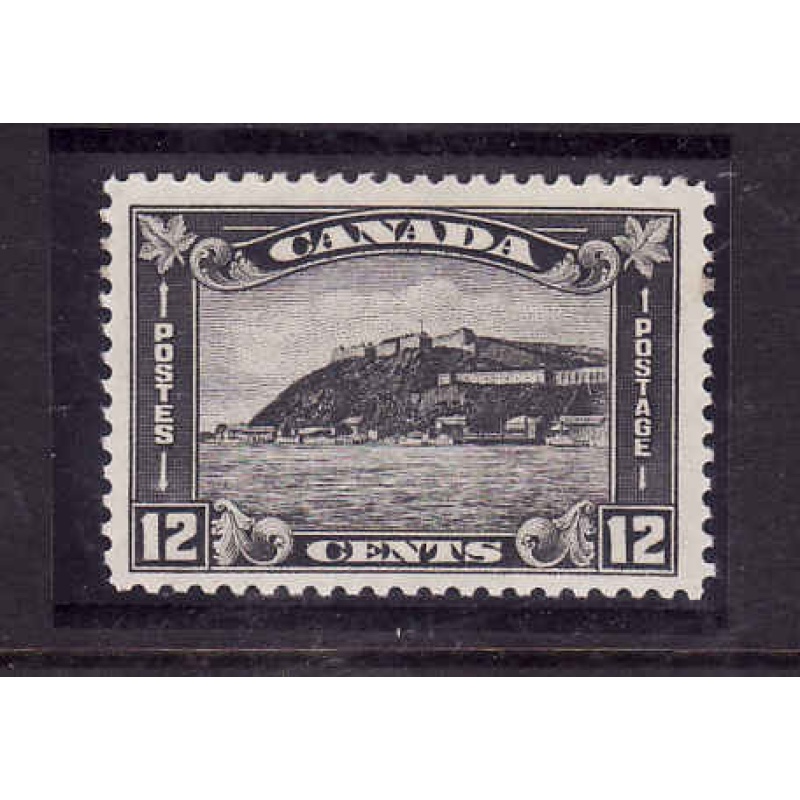 Canada-Sc#174-Unused 12c grey black Quebec Citadel-OG NH-1930