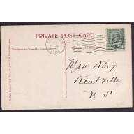 Canada-cover #10382 - 1c KEVII on p/c-St. John, NB-11 AM 1908-