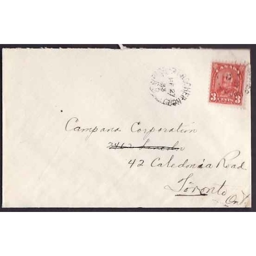 Canada-cover #10280 - 3c KGV arch - Petit Rocher Nord, NB - Fe 27 1933 -