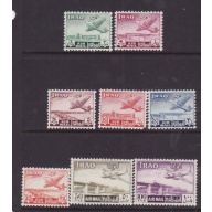 Iraq-Sc#C1-8-unused og NH airmail set-Planes-1949-please note C4