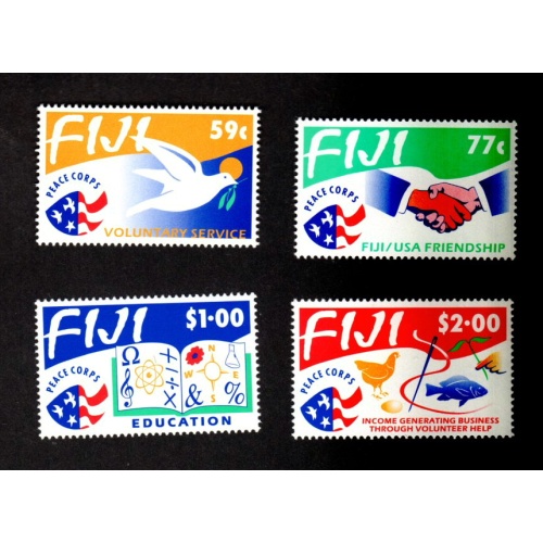 FIJI MNH SET OF 4 STAMPS SCOTT # 680 - 683 PEACE CORPS