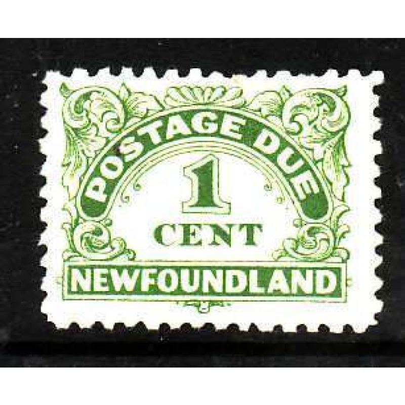 Newfoundland -Sc#J1a- id8-unused hinged 1c postage due-1939-