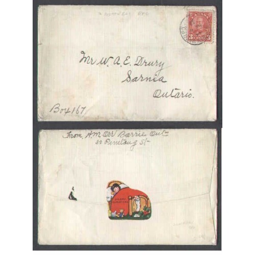 Canada-cover #5548-3c-Nipissing dist-Tor & North Bay RPO[ O384 RF 85]-De 6