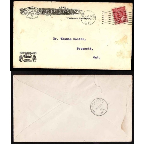 Canada-cover #12017-Kingston,Ont-Advertising-Mar 9 1910-