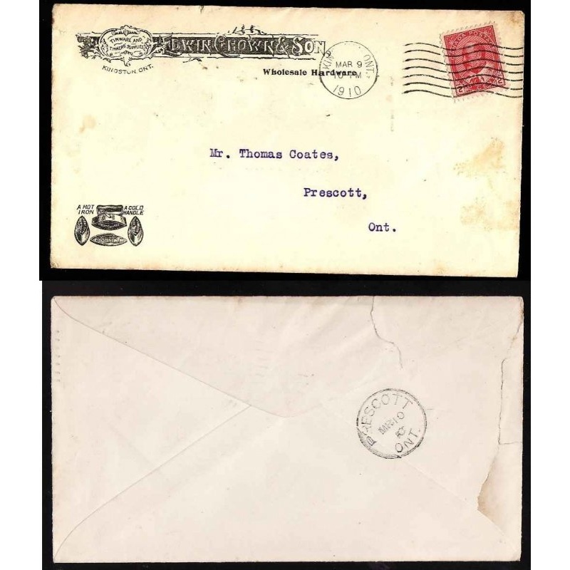 Canada-cover #12017-Kingston,Ont-Advertising-Mar 9 1910-
