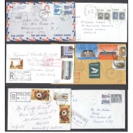 Canada-cover #5159- Six modern registered covers from Simcoe county showing various rates
