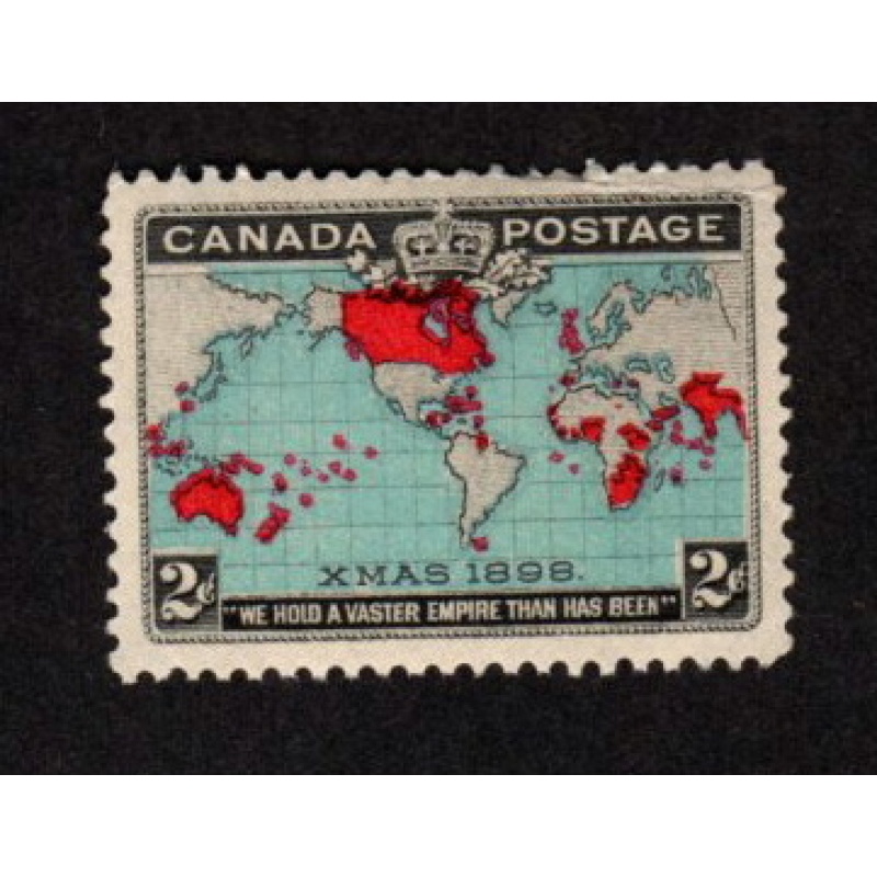 CANADA MNH IMPERIAL PENNY POSTAGE 1898 XMAS STAMP SCOTT # 86b DEEP BLUE