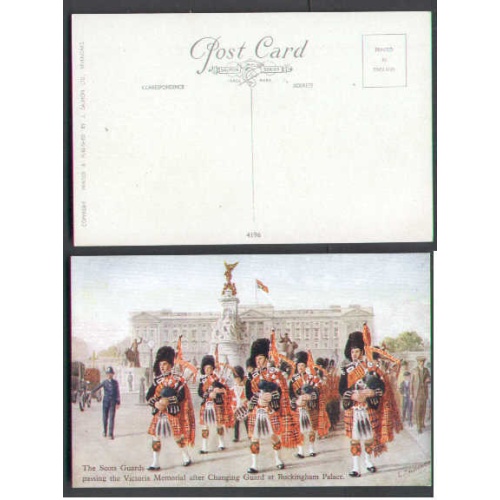 GB-cover #5429 -unused Patriotic-The Scots Guard-Buckingham Palace,London-