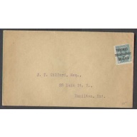 Canada-cover #4669-1c precancel[Toronto]-printed matter-back flap not sealed