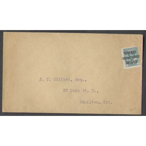 Canada-cover #4669-1c precancel[Toronto]-printed matter-back flap not sealed