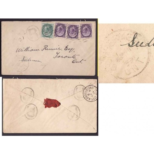 Canada-#9353 - 1c + 2c(3) Numerals registered -Renfrew County-Combermere,