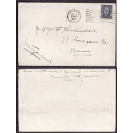 Canada-#9583 - 5c KGV medallion to Switzerland - York County - Toronto , Ont