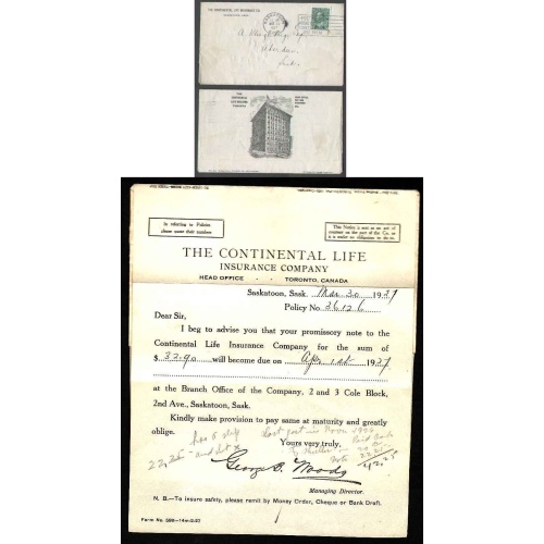 Canada-cover #4566-2c-advert-Saskatoon,Sask-portion of envelope is announcem