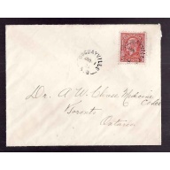 Canada-cover #10243-3c KGV medallion-Duguayville, NB- Jan 1 1934