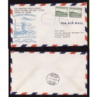 Newfoundland cover-#32-First Clipper flight to Vienna-Gander,NFLD