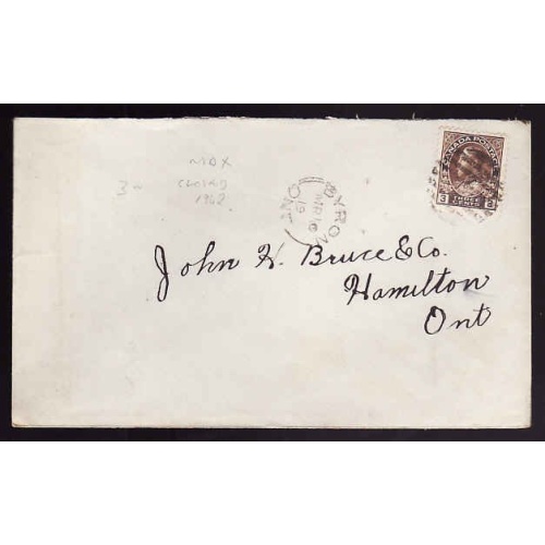 Canada-cover #13532-3c Admiral-Middlesex Cnty-Byron,Ont-Mr 10 1919