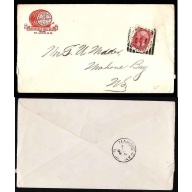 Canada-cover #11735 -3c Numeral-Advertising-St John NB squared circle-PM No 10