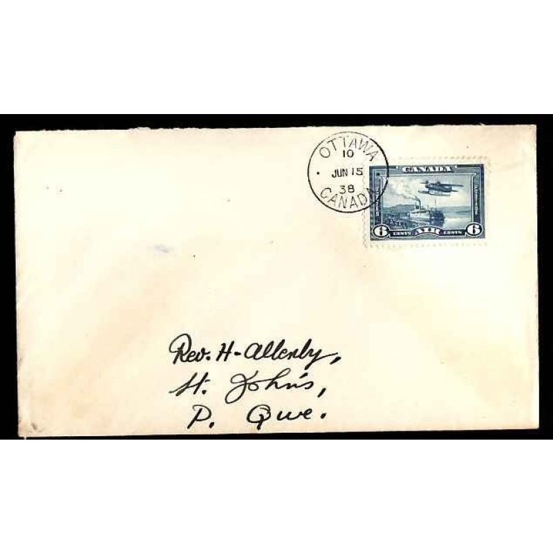 Canada-cover #13508-6c Airmail [#C6]-First day cover-Ottawa,Canada-Jun 15 1938 -