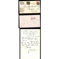Canada-cover #14335-3c+5c regd-York Cnty-Toronto, Ont-Oc 29 1890-