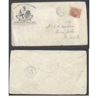 Canada-cover #4690-3c-Pictou,NS-Illustrated -Alfred Shortt-Fire Insurance-NS and PEI Agency-