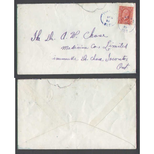 Canada-cover #5056-3c-Sudbury District-Hagar,Ont-Sp 6 1932-