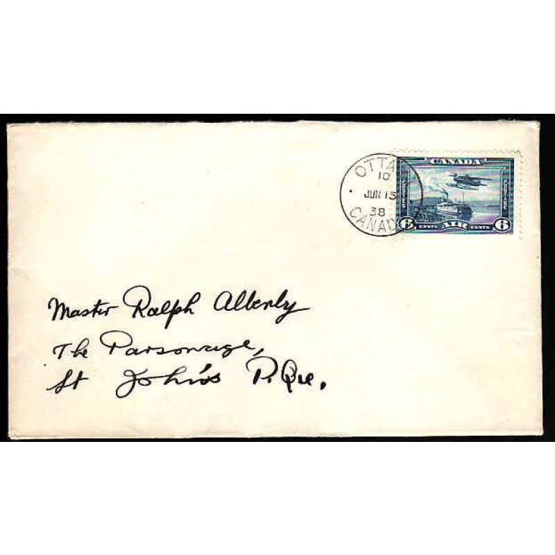 Canada-cover #13509-6c Airmail [#C6]-First day cover-Ottawa,Canada-Jun 15 1938 -