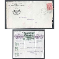 Canada-cover #9838-2c Edward-enclosure-engraved letterhead-Chatham,Ont-Au 19 19