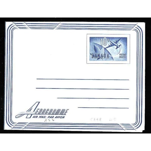 Canada-cover #5398 - 10c Airletter - unused - A23 -