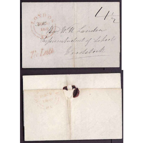 Canada-cover #9951 - Stampless folded letter [ asking for money to pay teacher at school sect