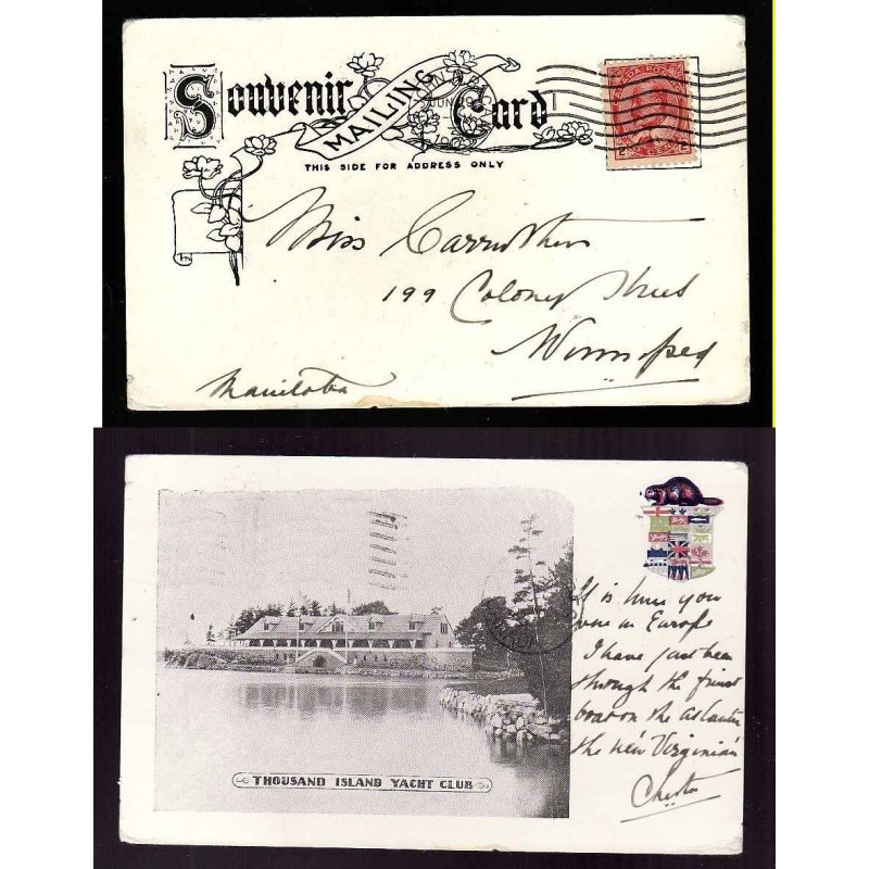 Canada-cover #13935-2c Edward-p/c-St John,NB Canada-Jun 29 1905-